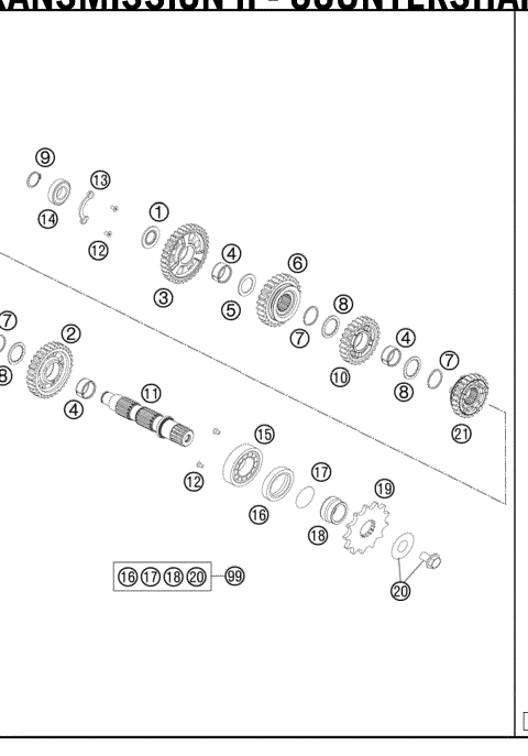TRANSMISSION II - COUNTERSHAFT 