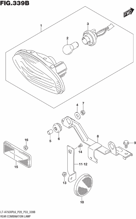 REAR COMBINATION LAMP (LT-A750XPZL6 P28)