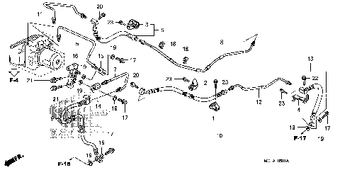 REAR BRAKE PIPE (FSC600A)