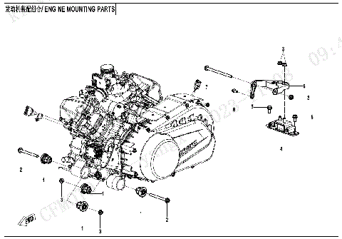 ENGINE MOUNTING PARTS