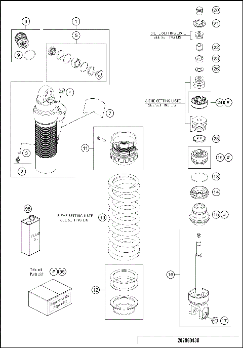 SHOCK ABSORBER DISASSEMBLED