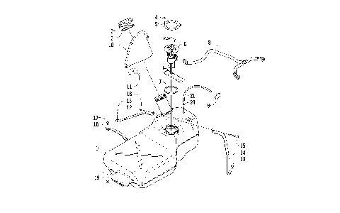 GAS TANK ASSEMBLY VIN: 302025 AND UP [92584]