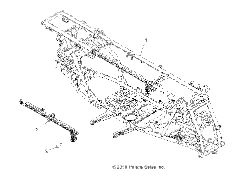 CHASSIS, MAIN FRAME - A11DX55FL (49ATVFRAME11SPTRG550)