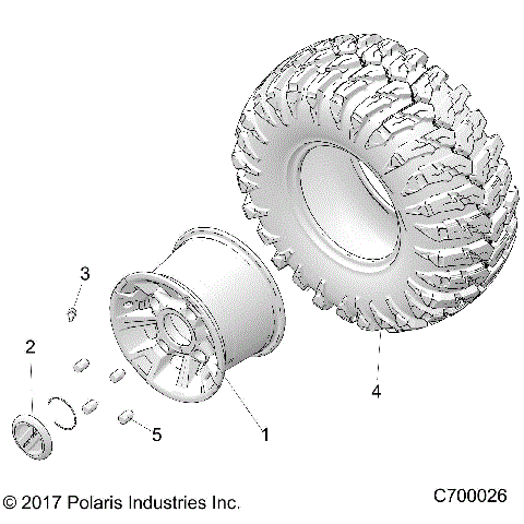 WHEELS, REAR - R21TAS99CK/EK (C700026)