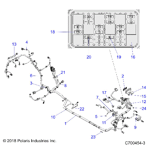 ELECTRICAL, WIRE HARNESS - Z19VPE92BM (C700454-3)