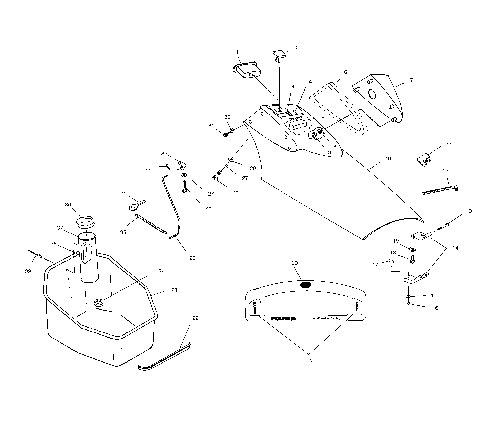 FRONT STORAGE COMPARTMENT - I994590 (4951425142a008)