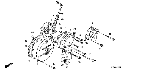 LEFT CRANKCASE COVER