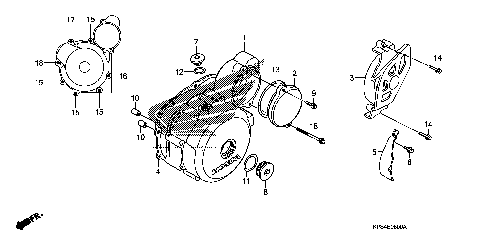 LEFT CRANKCASE COVER