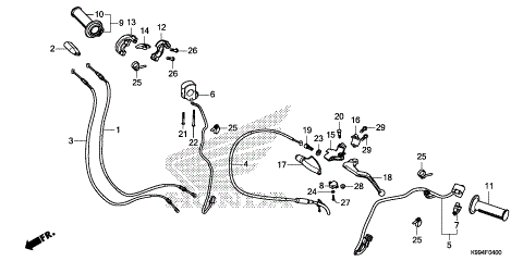 HANDLE LEVER@SWITCH@CABLE