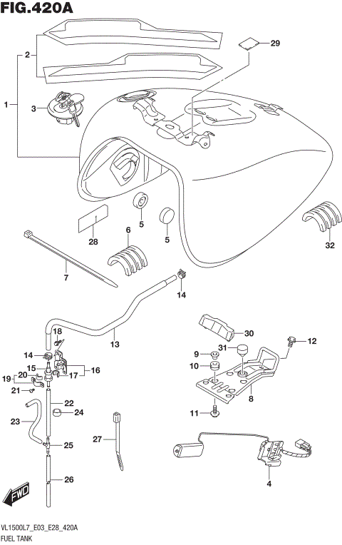 FUEL TANK (VL1500BL7 E03)