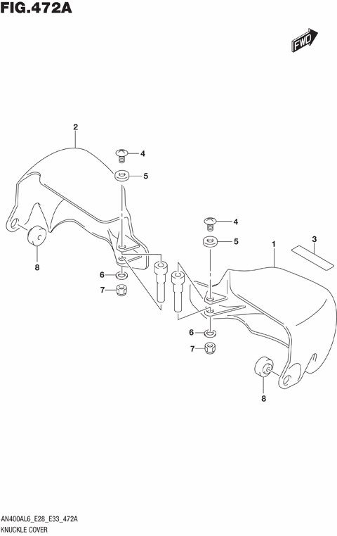 KNUCKLE COVER (AN400ZAL6 E28)