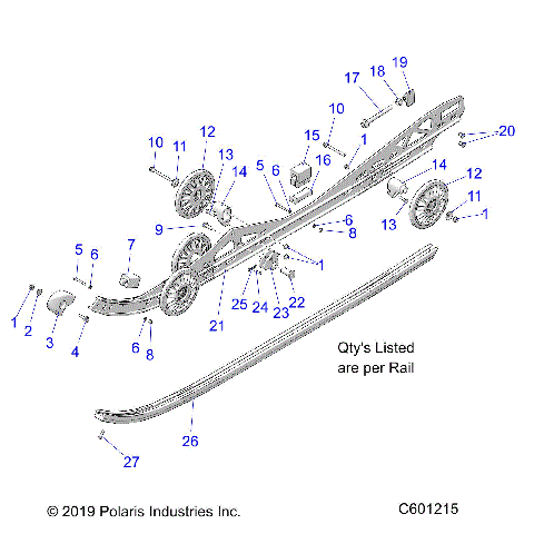 SUSPENSION, RAIL MOUNTING - S21EEF6PSL/PEL (C601215)