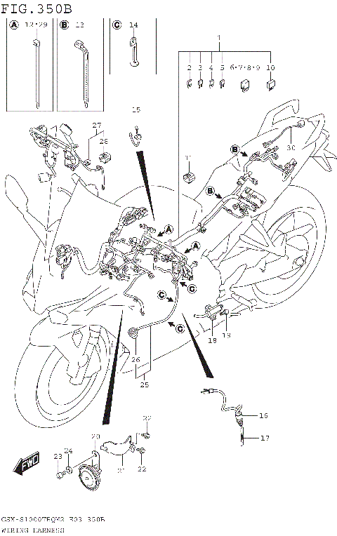 WIRING HARNESS (GSX-S1000TRQM2 E28)