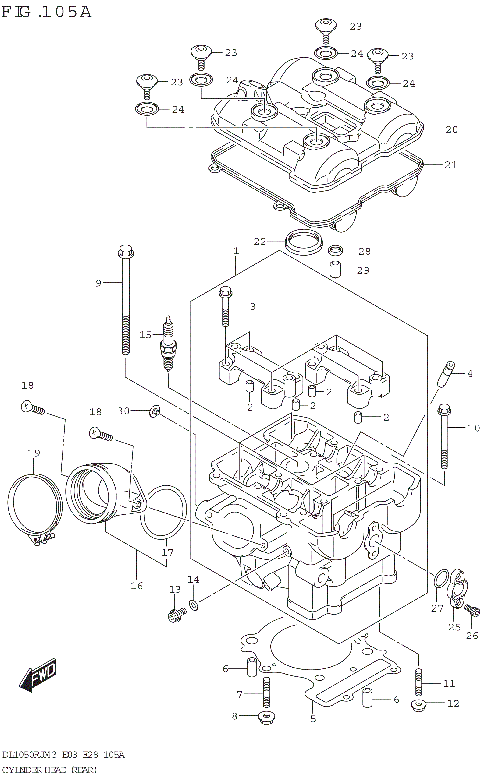 CYLINDER HEAD (REAR)