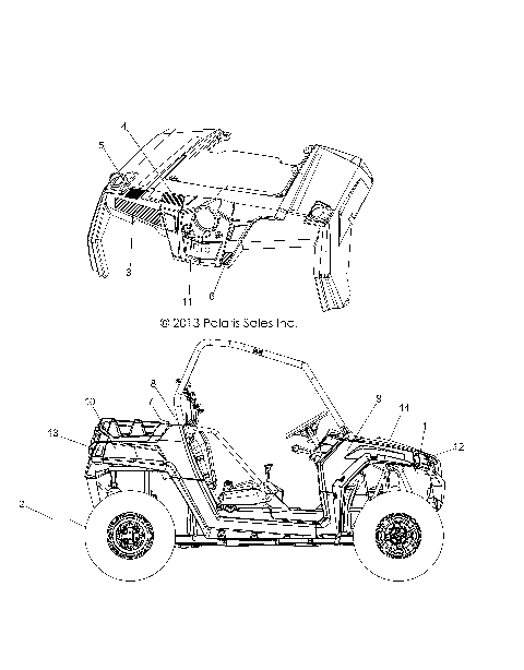 BODY, DECALS - Z14VH57AD/6EAI/6EAW (49RGRDECAL14RZR570)