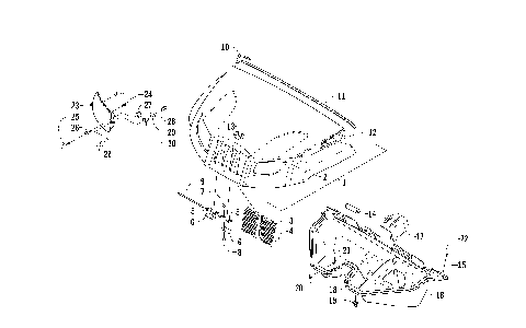 HOOD AND HEADLIGHT ASSEMBLY [92509]