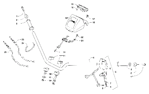 HANDLEBAR AND CONTROLS ASSEMBLY [300488]