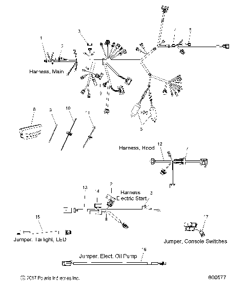 ELECTRICAL, WIRE HARNESS - S18EFK6PSL/PSA/PEB (600577)