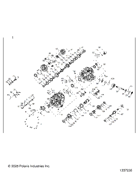 DRIVE TRAIN, MAIN GEARCASE INTERNALS - R25RSB99AZ/BZ/AL (1337235-2)