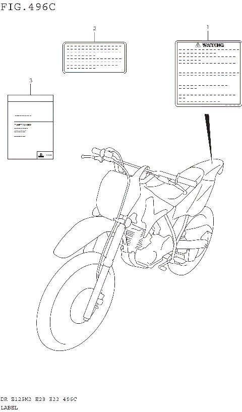 LABEL (DR-Z125LM3E33)
