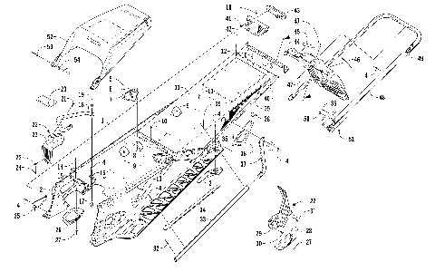 TUNNEL, REAR BUMPER, AND SNOWFLAP ASSEMBLY [106452]