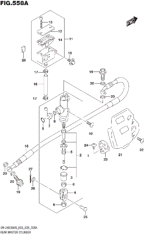 REAR MASTER CYLINDER (DR-Z400S)