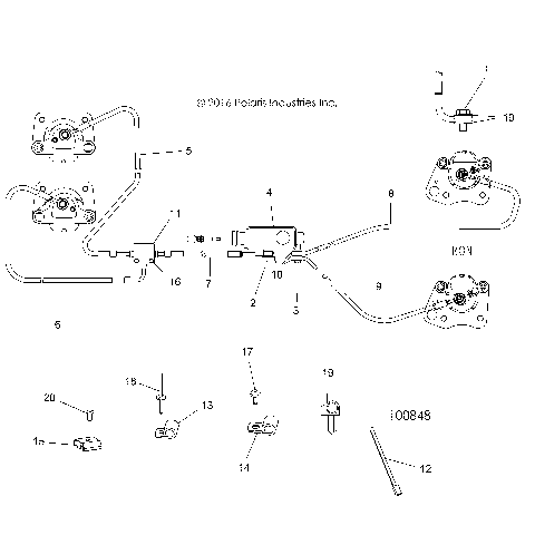 BRAKES, BRAKE LINES AND MASTER CYLINDER - A19DBA50A5 (100848)