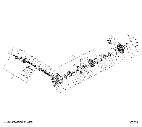 DRIVE TRAIN, GEARCASE INTERNALS, FRONT - Z25RRL2KAL (1337331)
