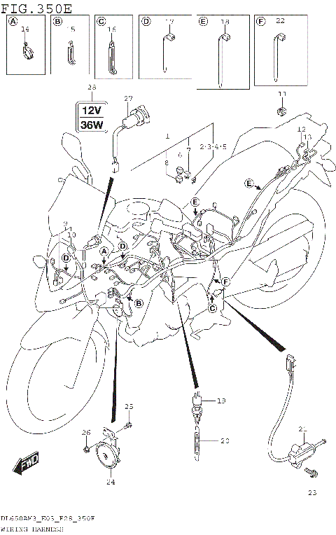 WIRING HARNESS (DL650XAM3E28)