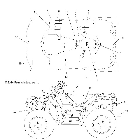 BODY, DECALS - A15SXE85AS/AM/A85AA/AC/AJ (49ATVDECAL15850SP)