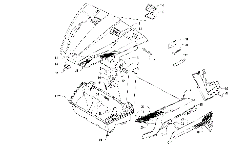 HOOD/FRONT STORAGE AND SIDE PANEL ASSEMBLY [301520]