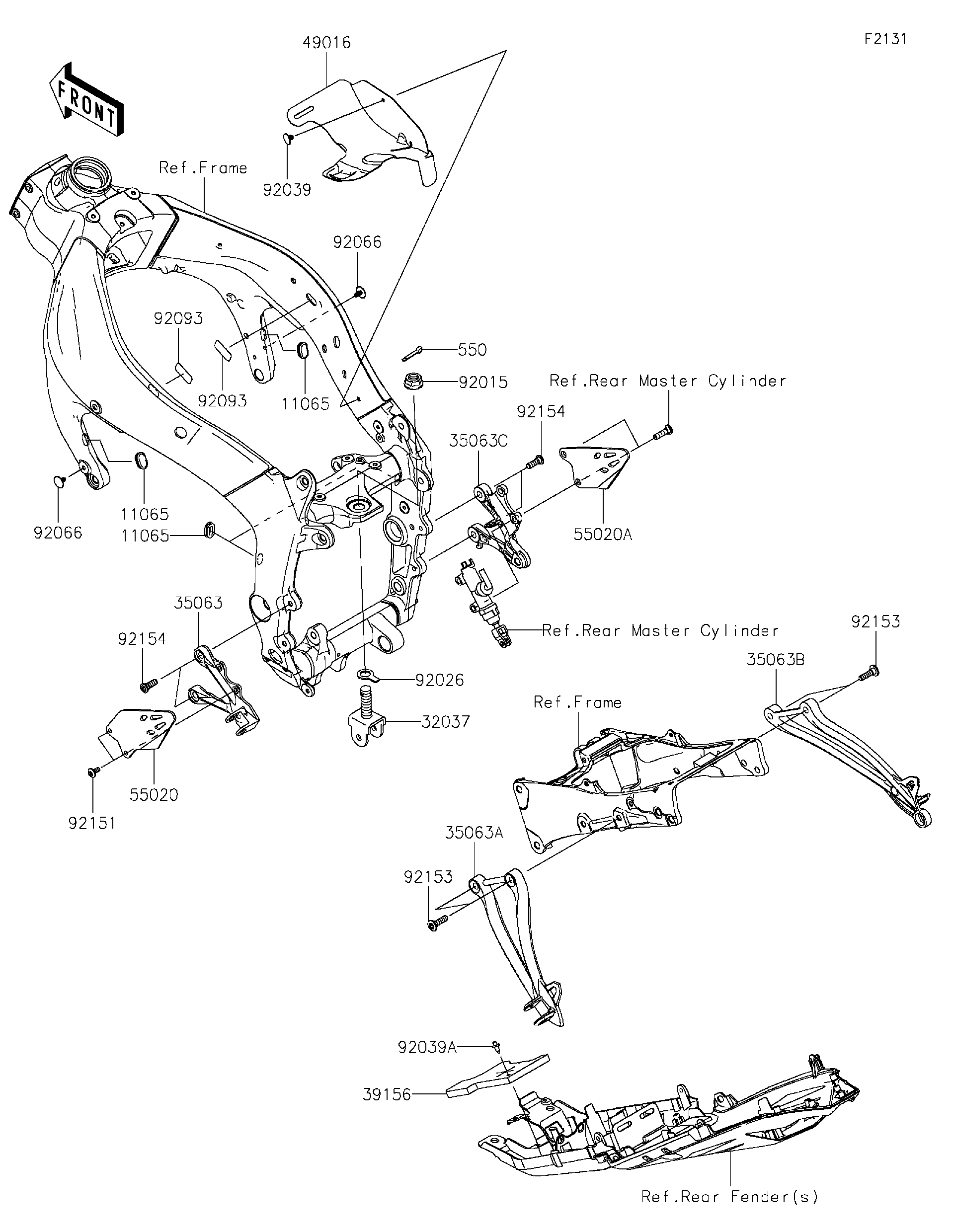 6796-trページ USA Standard Transfer Case BW4446 & BW4447 Mode Fork