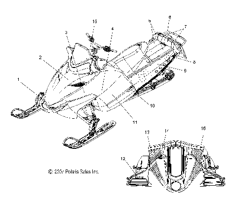 BODY, DECAL - S08PR6/PS6/PR7/PS7 (49SNOWDECAL08SB)