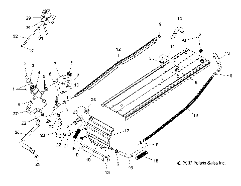 ENGINE, COOLING SYSTEM (IQ)(IQ DRAGON) - S08PB6/PB7/PP6/PP7 ALL OPTIONS (49SNOWCOOLING08IQCFI)