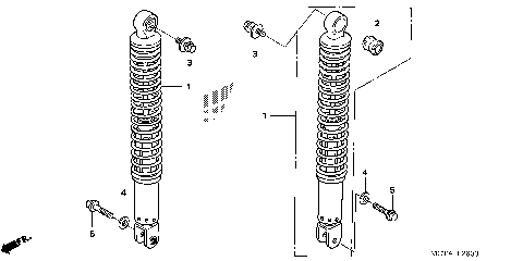 REAR SHOCK ABSORBER