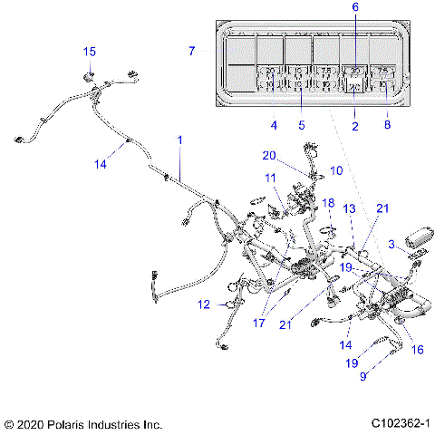 ELECTRICAL, HARNESS - A21SXV95AG/CAG (C102361-1)