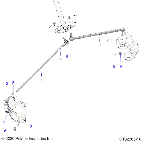 STEERING, TIE RODS - A21SXN85A4 (C102263-10)