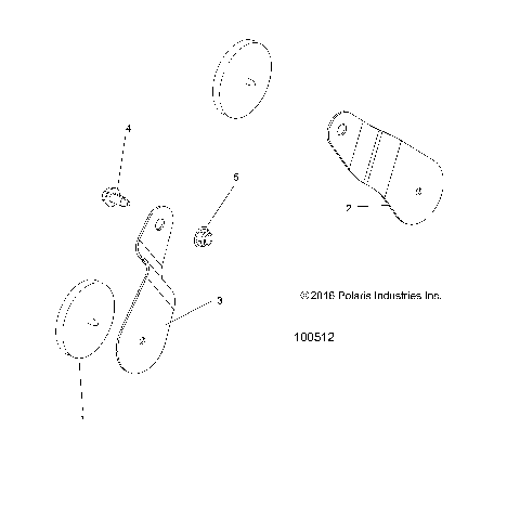 BODY, REAR REFLECTORS - A16SEC57CL (100512)