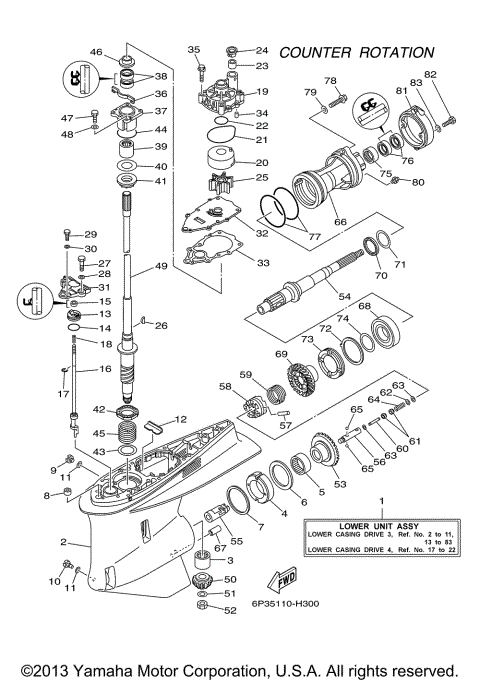 LOWER CASING DRIVE 3