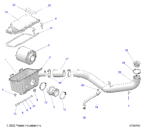 ENGINE, AIR INTAKE SYSTEM - R25CCA57A1 (C730763)