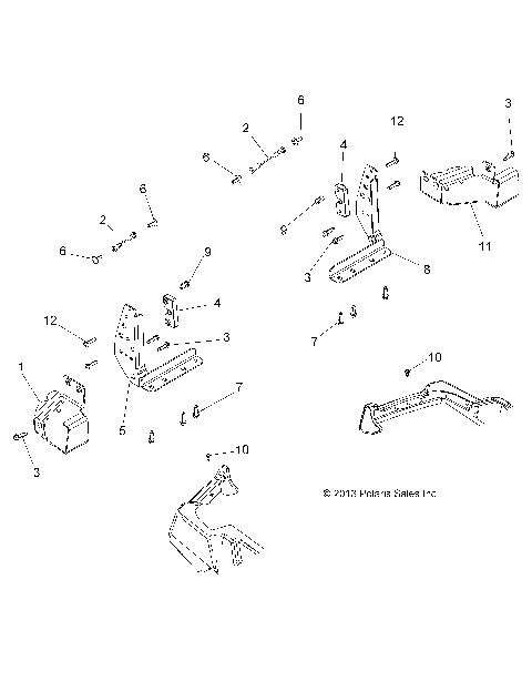 BODY, TAILGATE BRACKETS - A19SUE57D5 (49ATVTAILGATEMTG14570UTE)