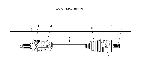 DRIVE TRAIN, DRIVE SHAFT, FRONT - A13GH8EFK (49ATVSHAFTDRIVE1332873)