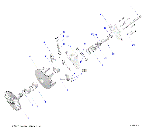 DRIVE TRAIN, CLUTCH, PRIMARY - R20T6U99AM/AS/BM/BS (C788514)