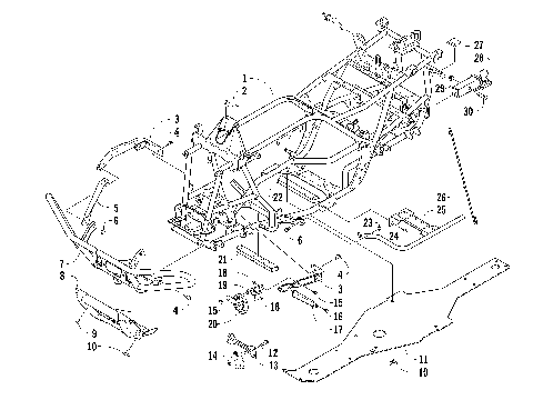 FRAME AND RELATED PARTS [95936]