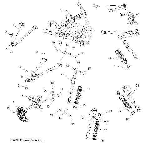 SUSPENSION, FRONT - A08GJ52AA/AB/AC (49ATVSUSPFRT08OUT525S)