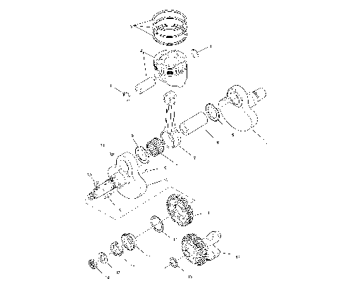 CRANKSHAFT AND PISTON - A10RB42AA (4970937093D01)