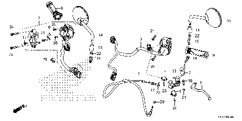 HANDLE SWITCH@LEVER@CABLE