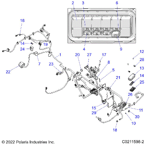 ELECTRICAL, HARNESS - A23SYE95PM (C0211598-2)