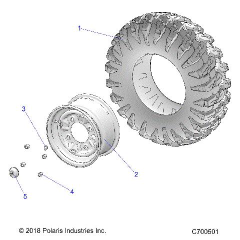 WHEELS, FRONT - Z21A5A87B2 (C700501)