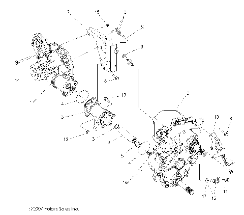 GEARCASE, DIFFERENTIAL MOUNTING - R08VH76AD/AG (49RGRTRANSMTG08VISTA)